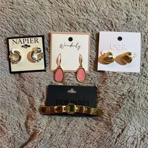 Lot of earrings & bracelet NWT